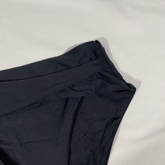 NEW Becca [ Small ] Color Code Crossover‎ High Waist Bikini Bottoms in Black - Picture 5 of 11